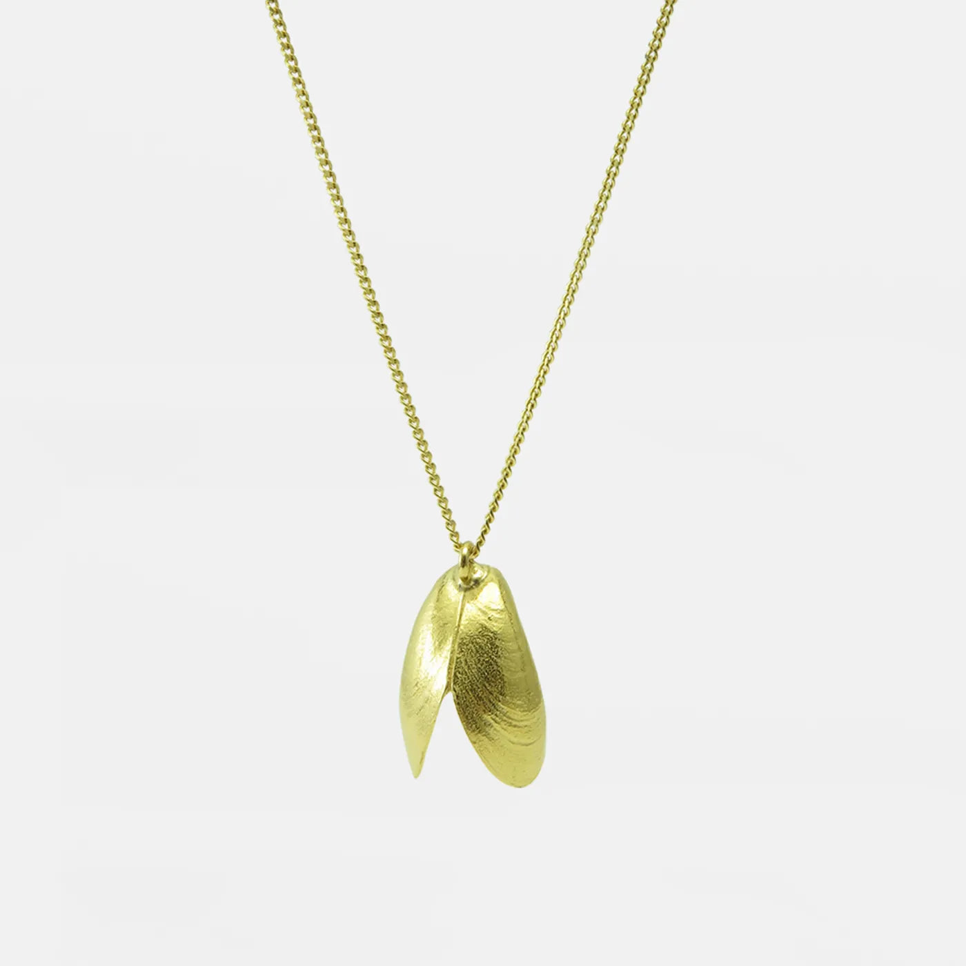 Produktbild Halskette Muschel offen - gross - gold