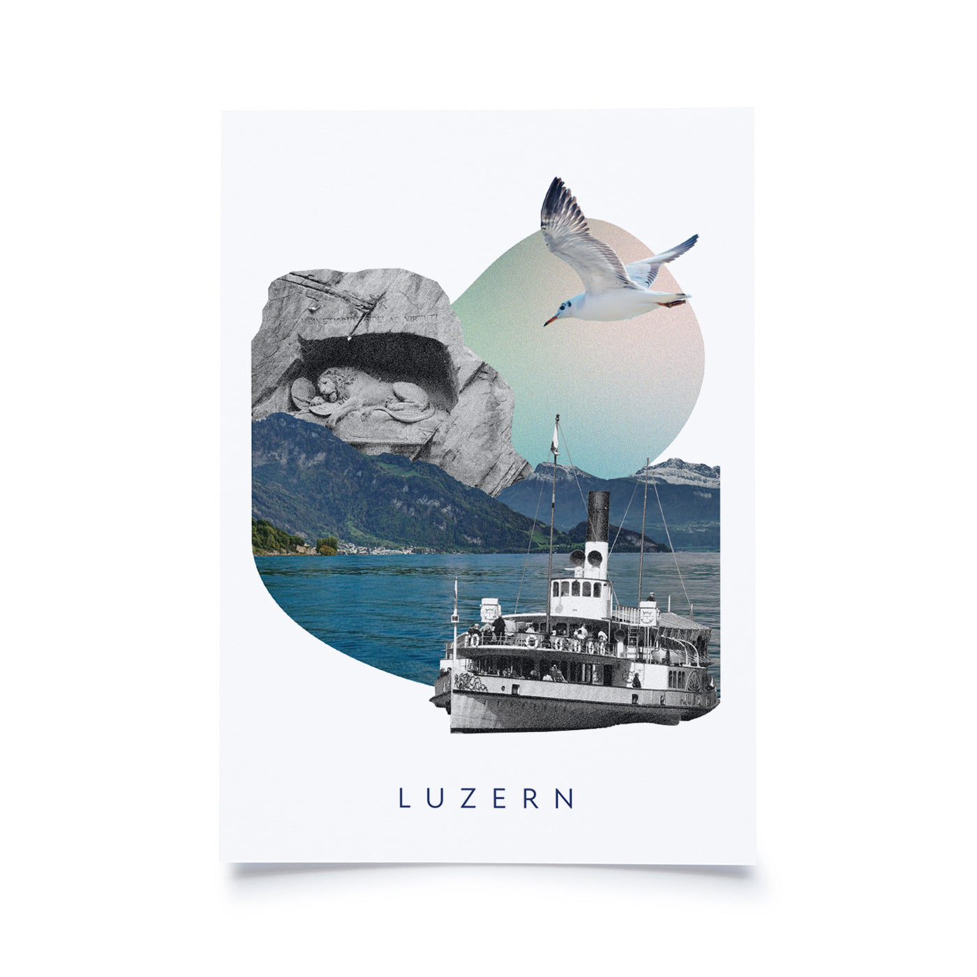 Produktbild Collagen Luzern - Löwendenkmal