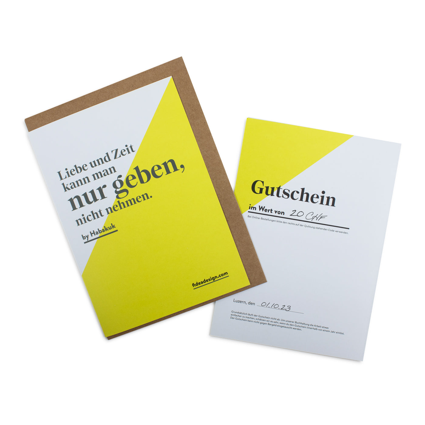 Produktbild Gutschein 20 CHF