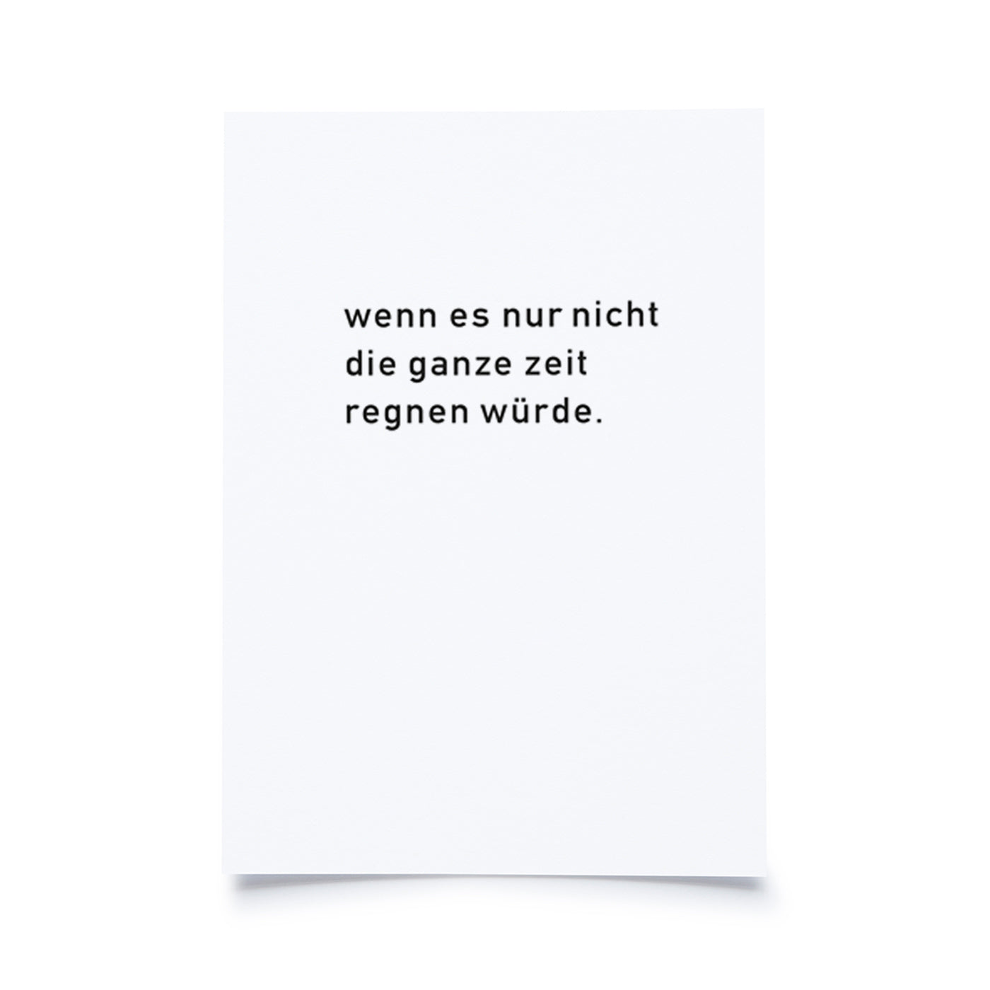 Produktbild Wenn es nur nicht die ganze Zeit regnen würde