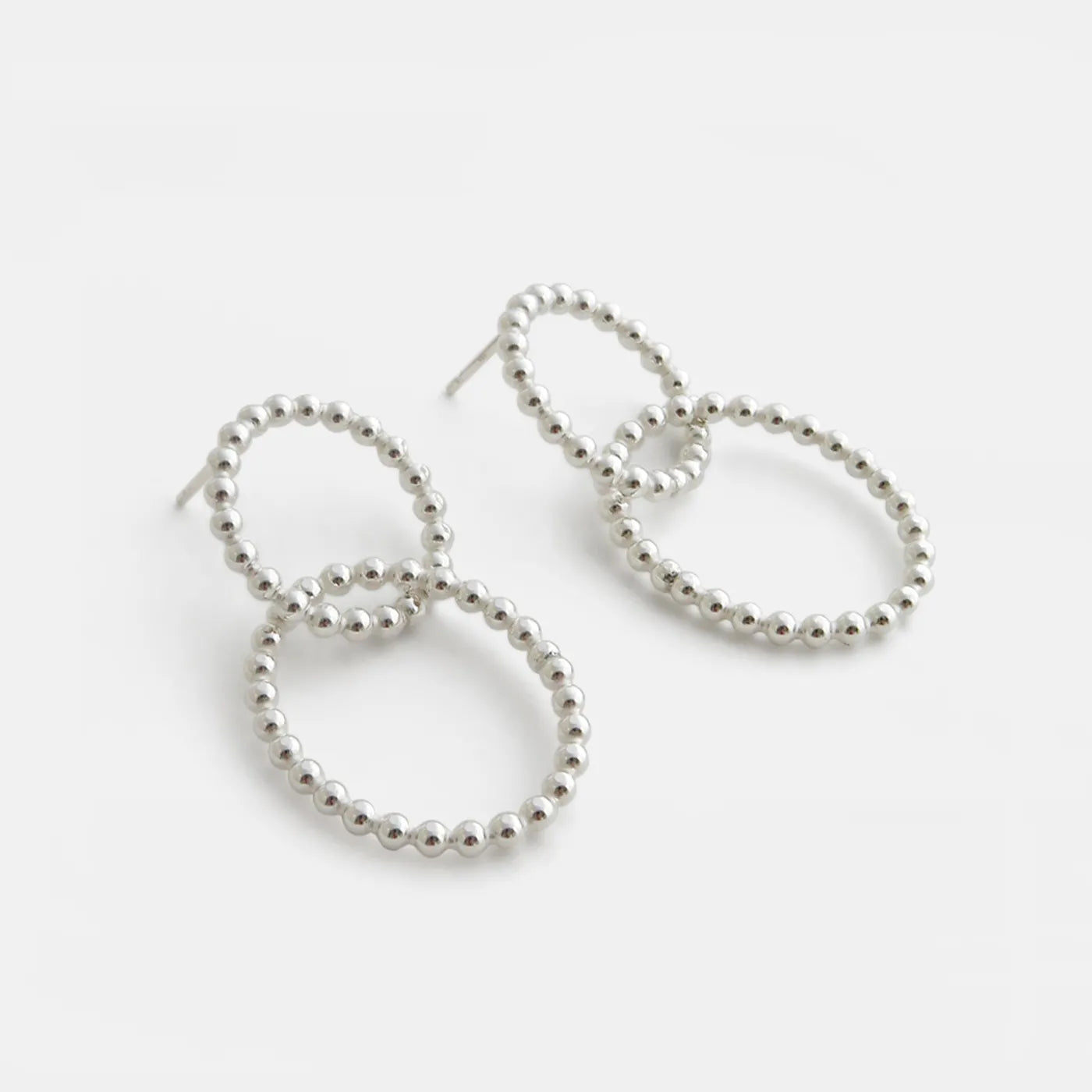 Produktbild Ohrringe Blasen-Kreis-Oval - silber