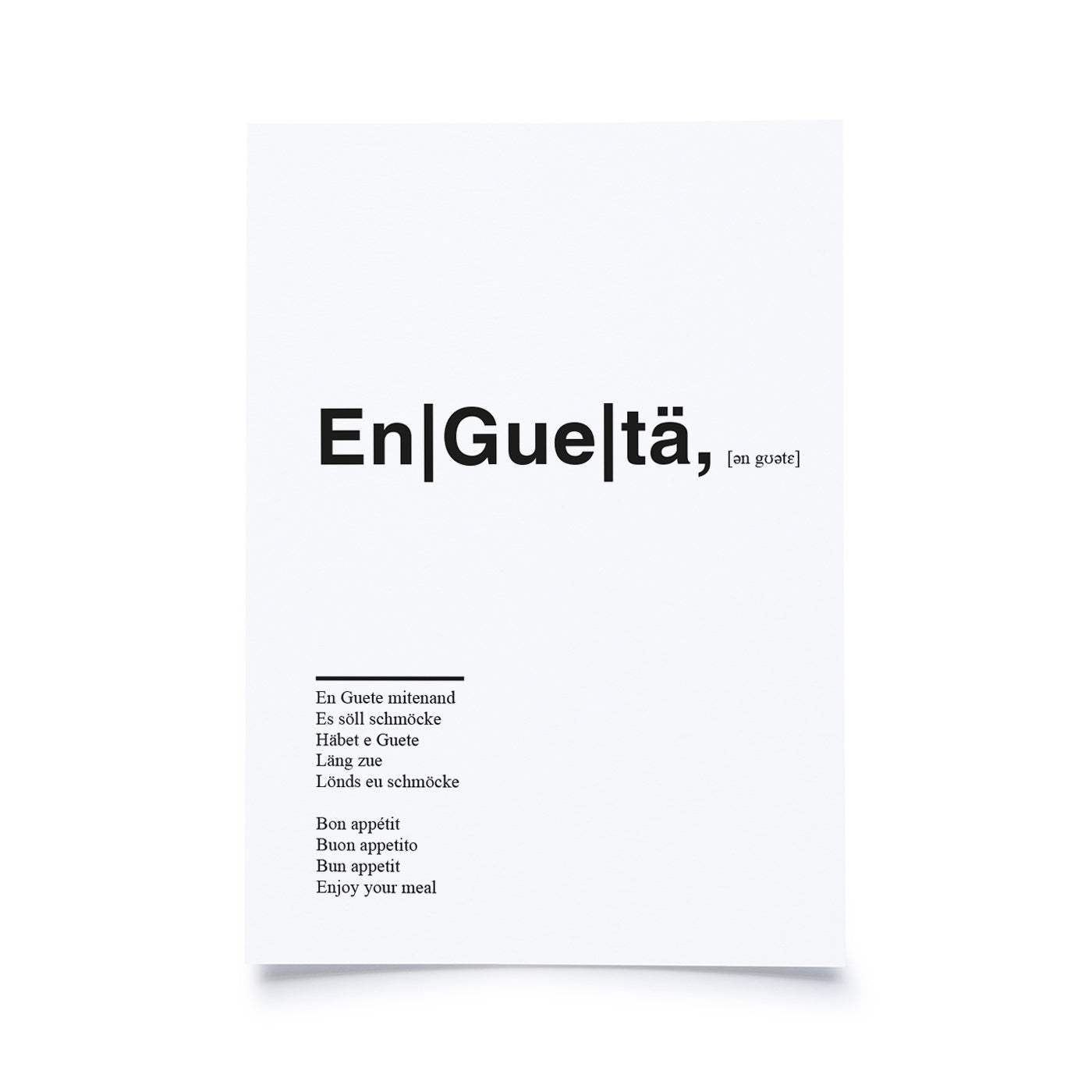 Produktbild Helvetica - En Guetä