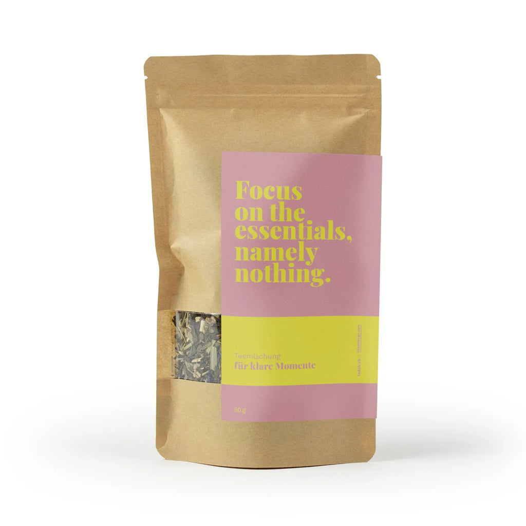 Produktbild-Tadah Tee - Focus on the essentials, namely nothing.