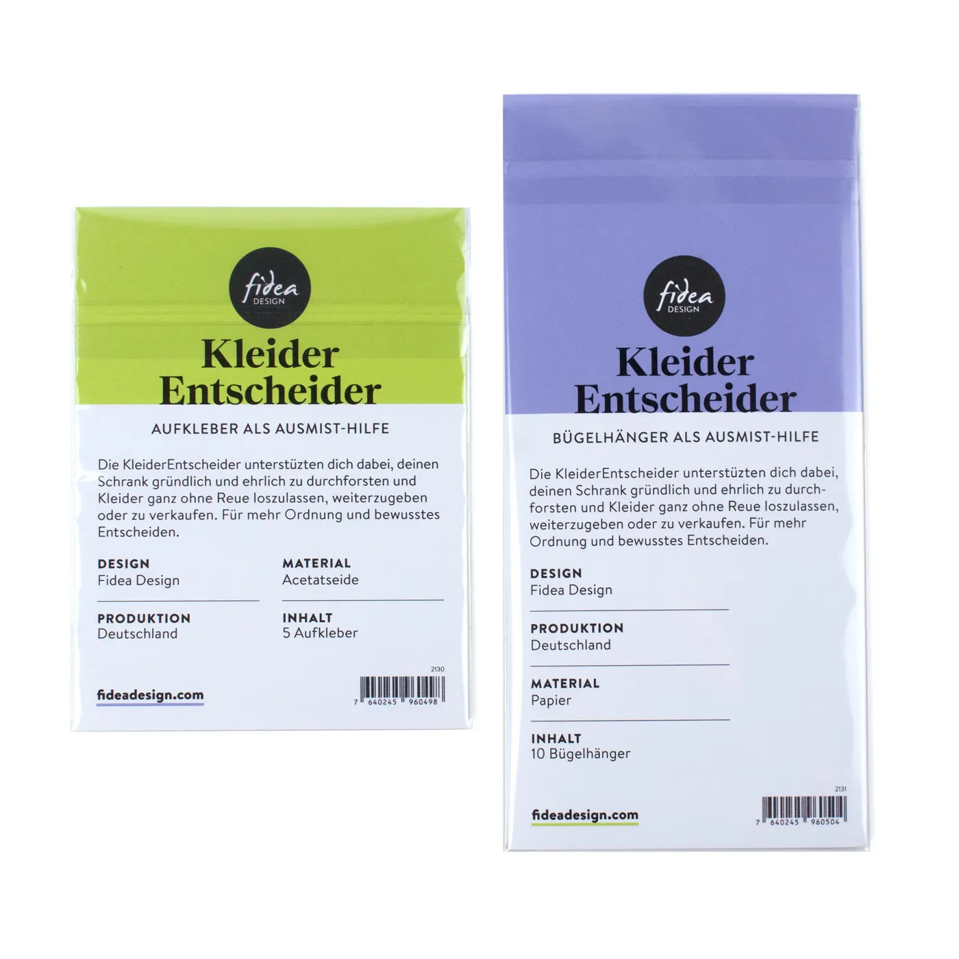 Produktbild-KleiderEntscheider - Aufkleber