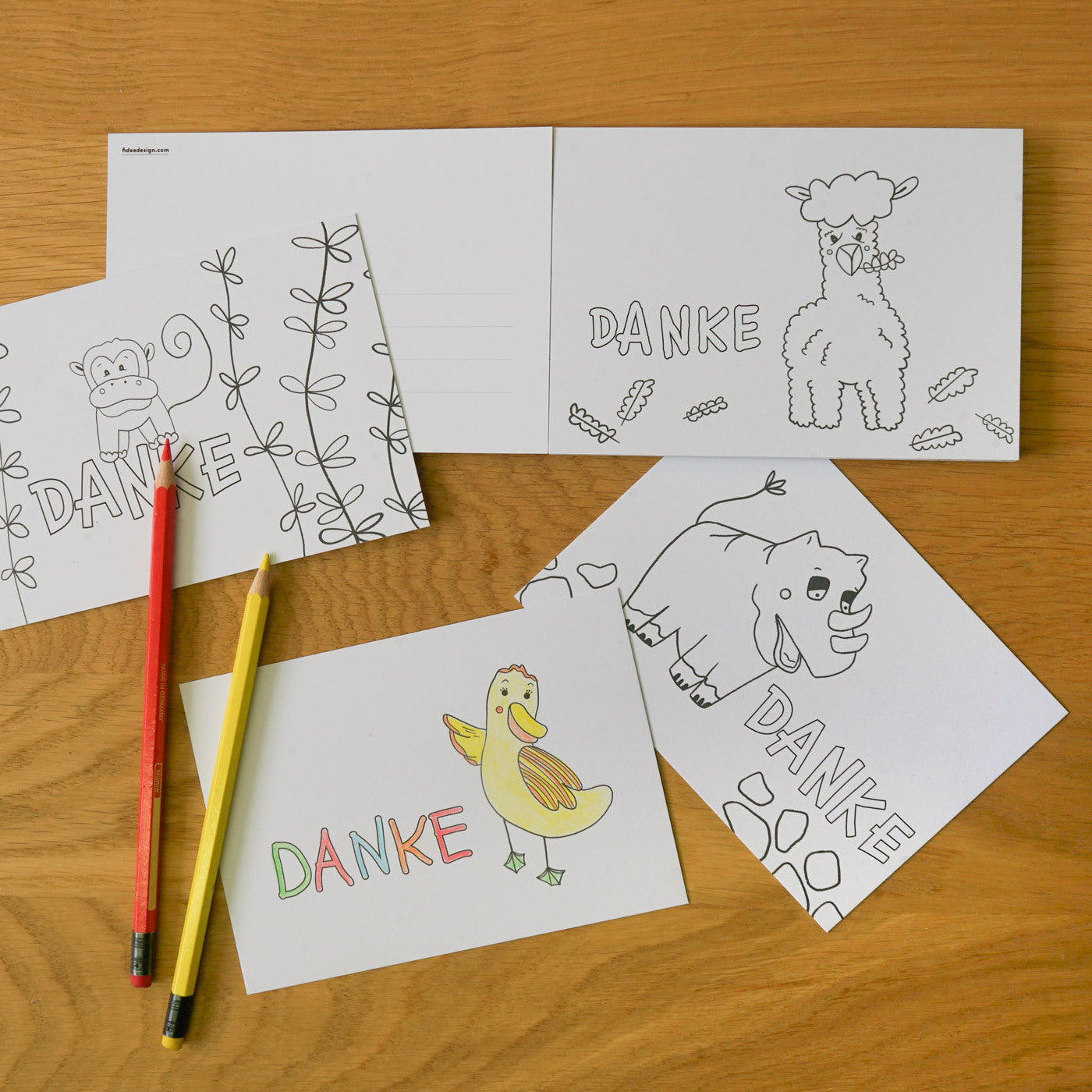 Produktbild-Auf Vorrat - Danke Ausmalen Kinder