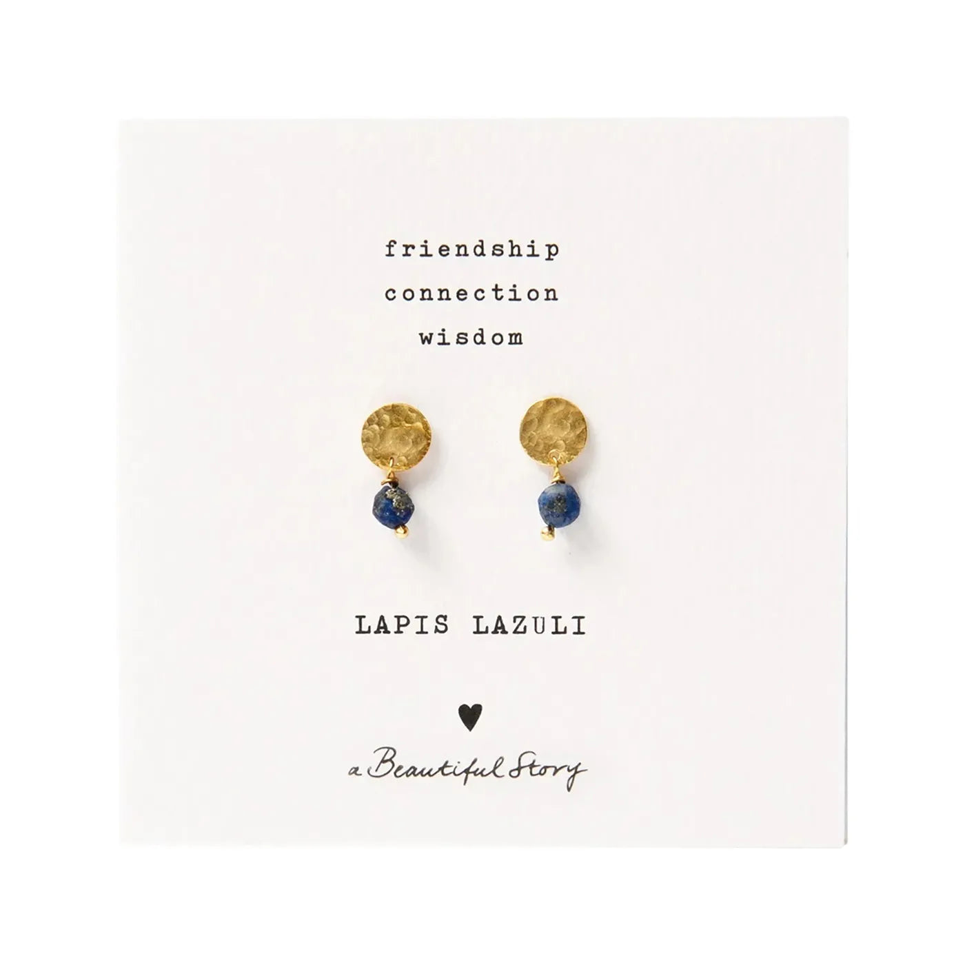 Produktbild-Ohrstecker Mini Coin Lapis Lazuli