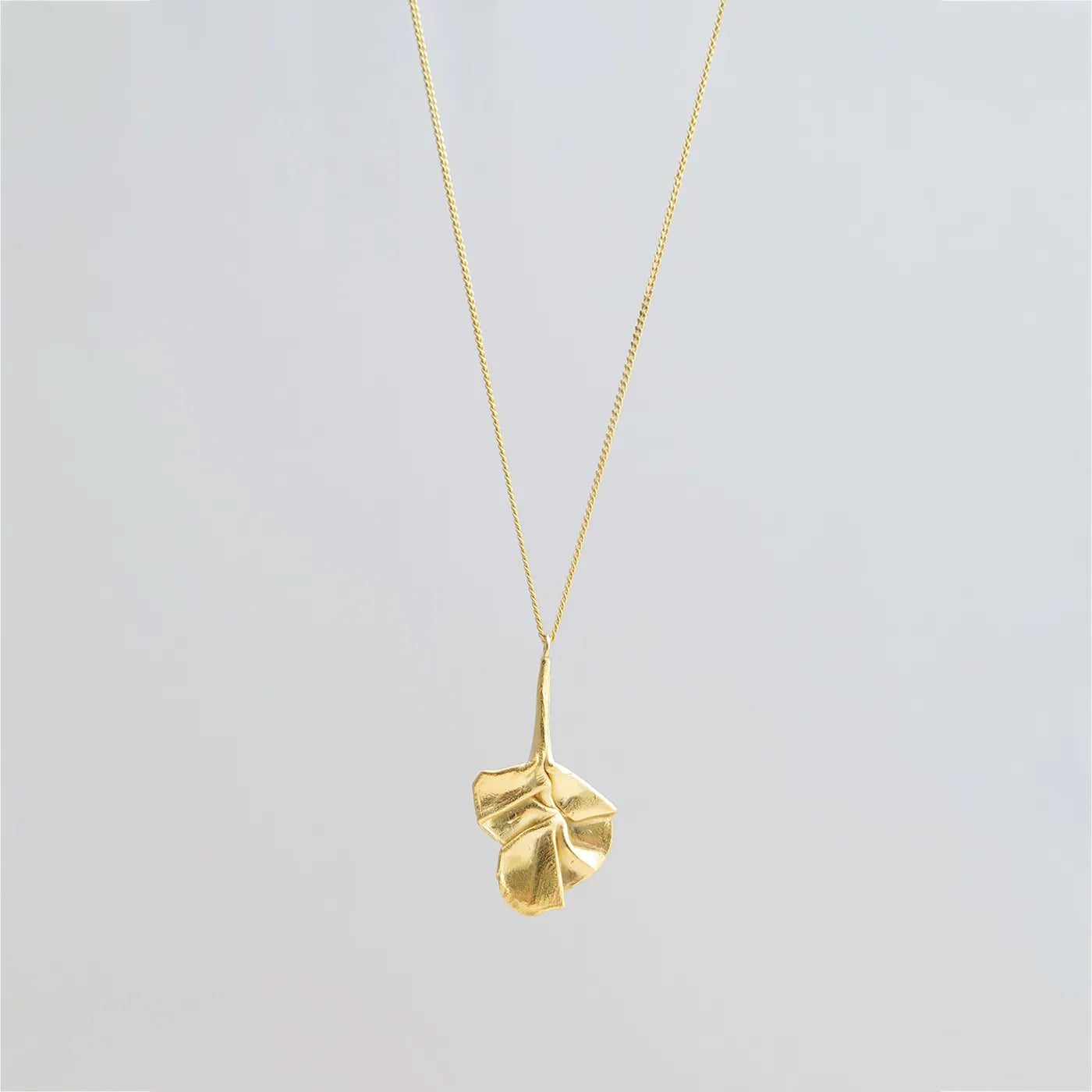 Produktbild-Halskette Blatt - gold