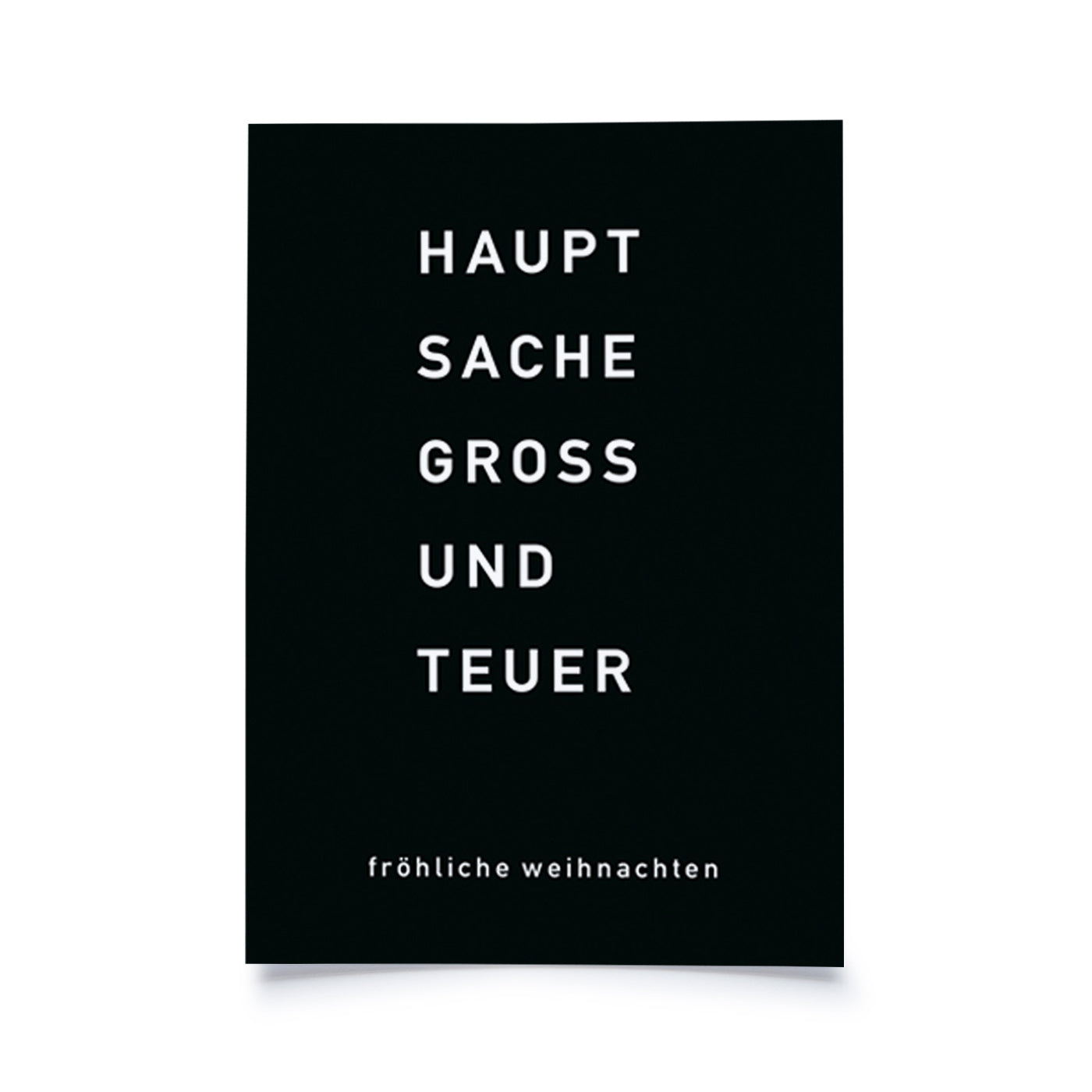 Produktbild Fröhliche Weihnachten - Hauptsache gross und teuer