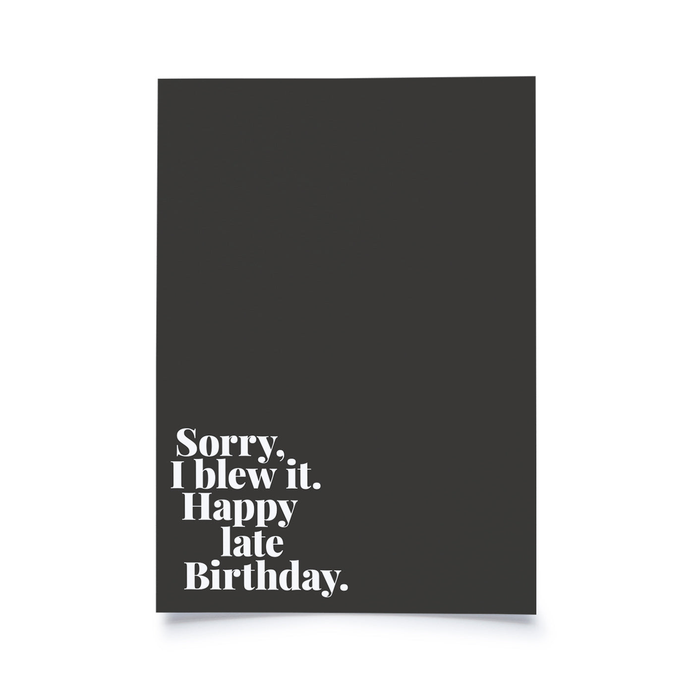 Produktbild Tadah - Sorry, I blew it. Happy late Birthday.