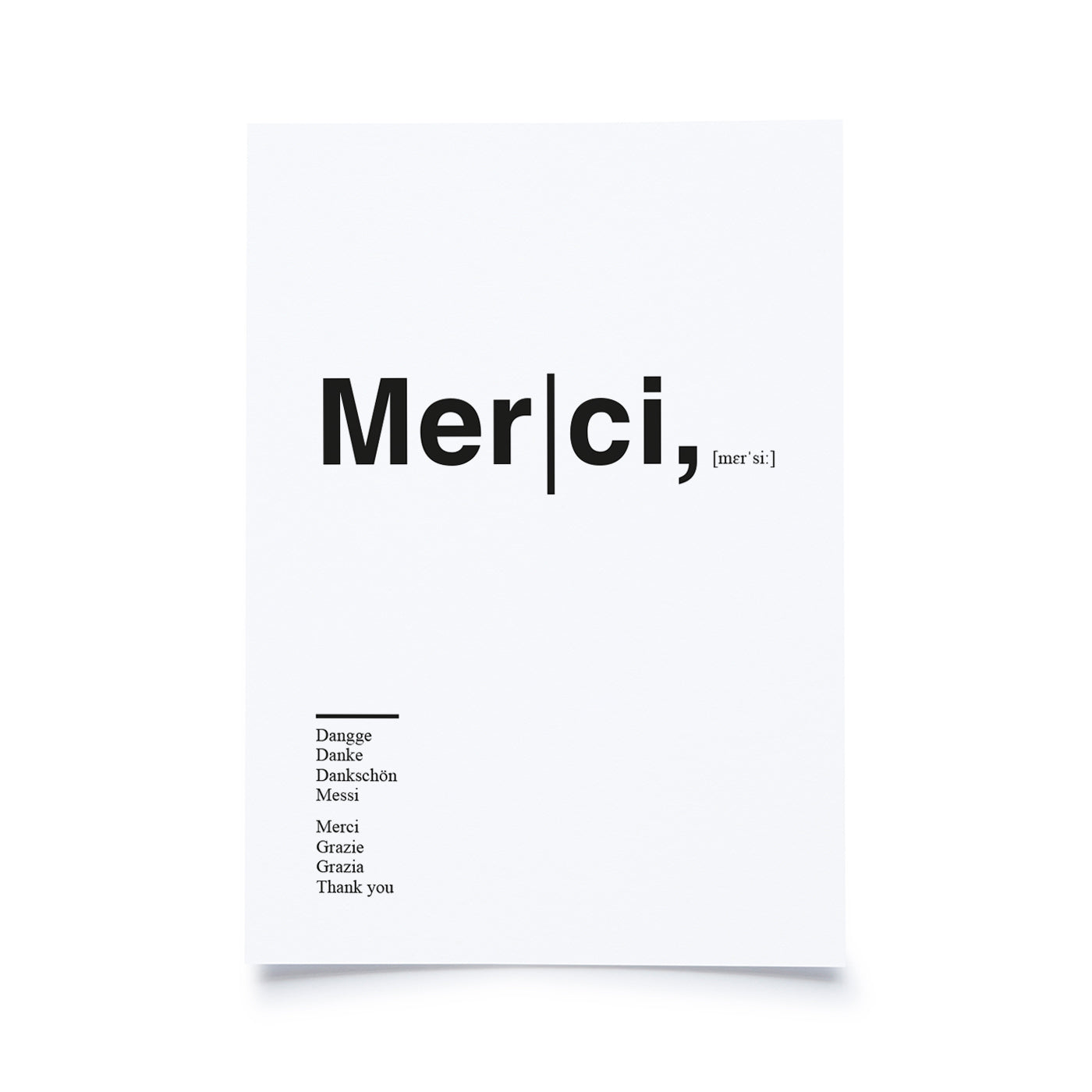 Produktbild Helvetica - Merci
