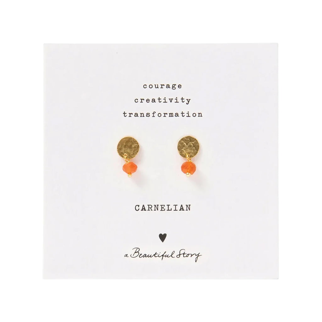 Produktbild Ohrstecker Mini Coin Carnelian